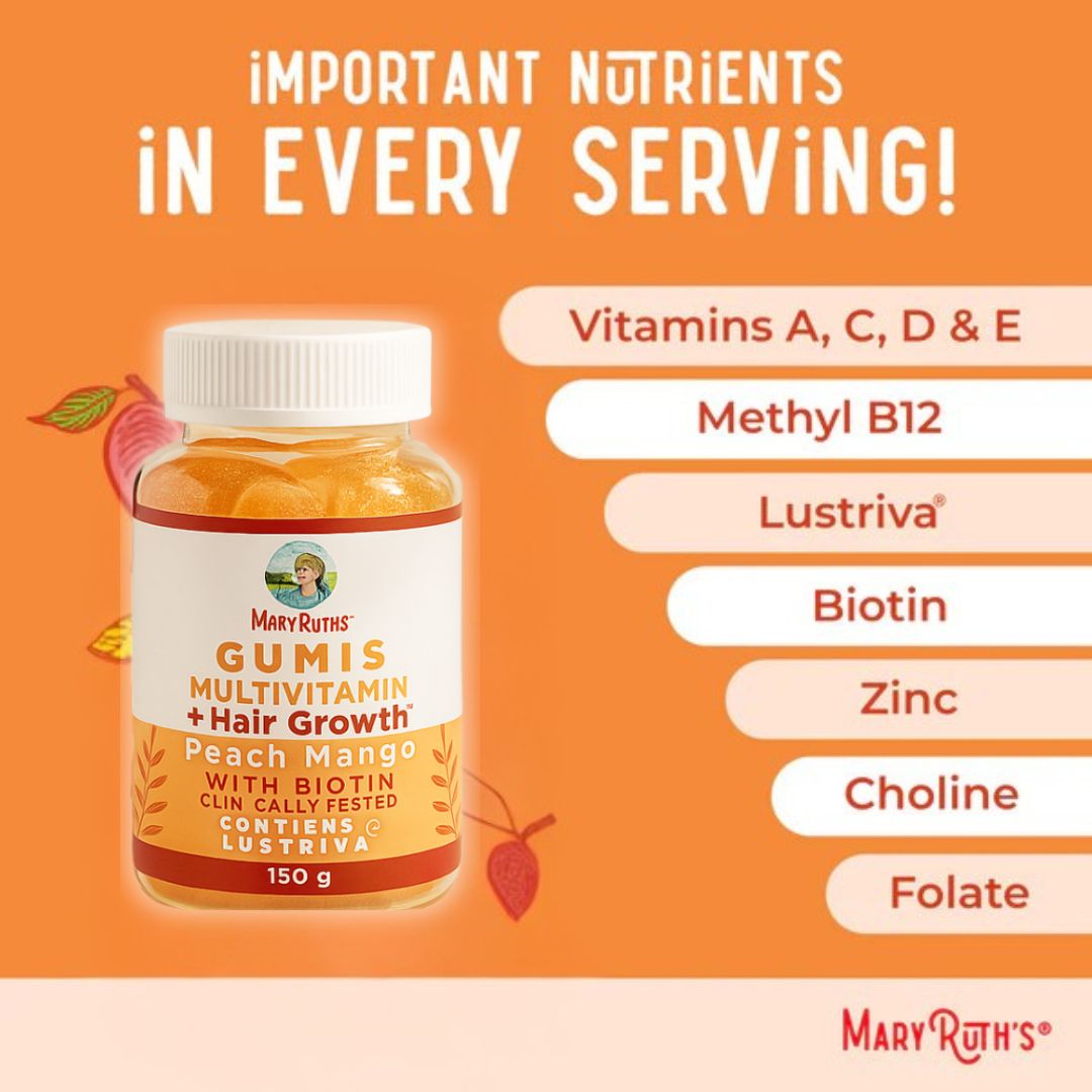 Gomitas multivitamínicas para el crecimiento del cabello