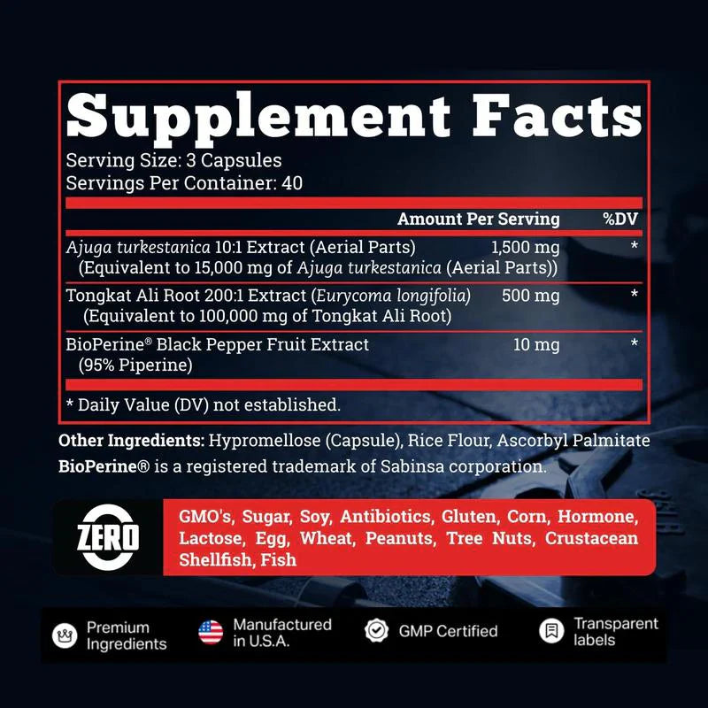 TURKESTERONE - AUMENTA TU TESTOSTERONA NATURALMENTE
