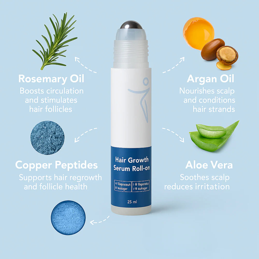 Sérum Roll-On para Fortalecer el Crecimiento del Cabello
