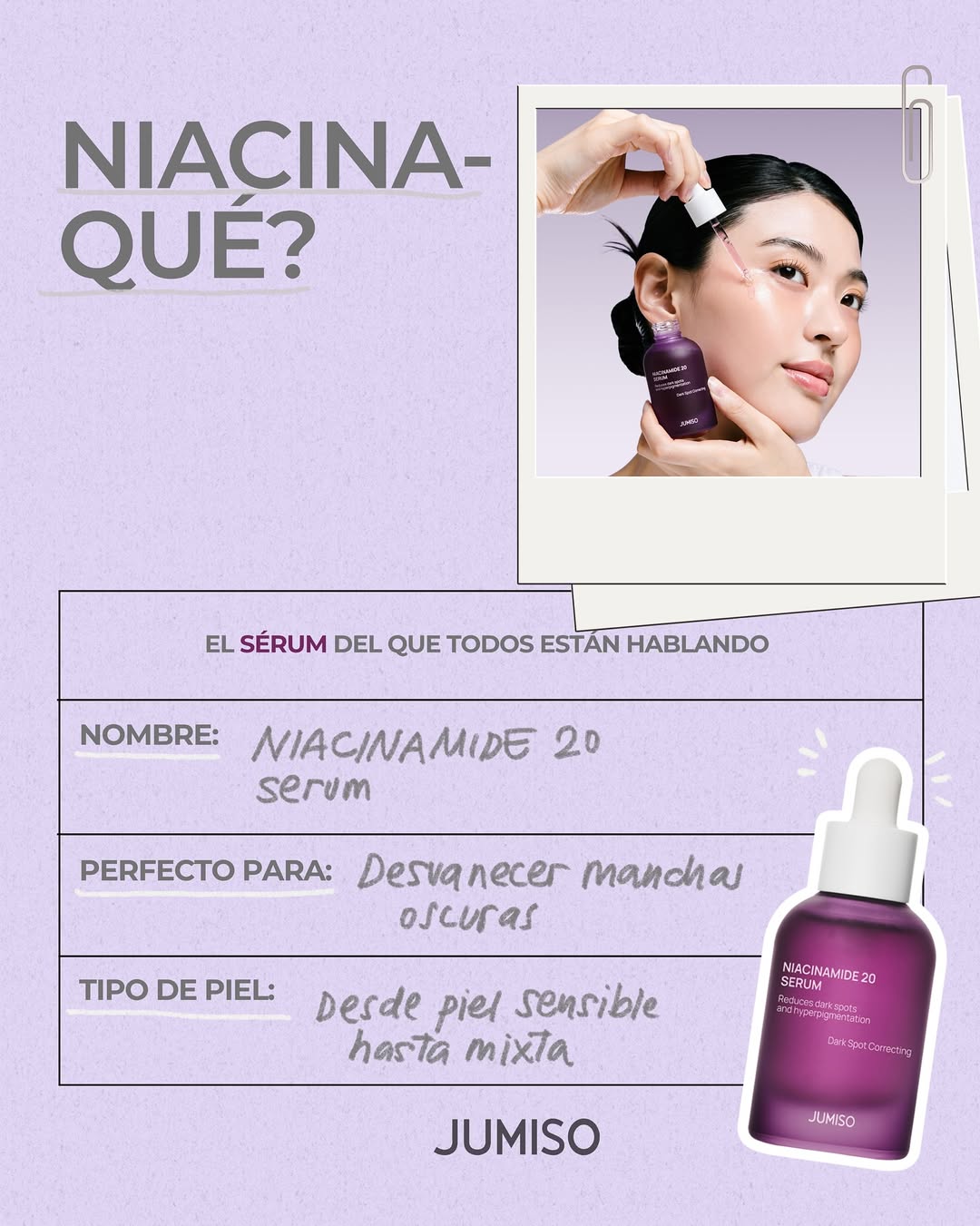 Sérum con 20% Niacinamida – Tono más uniforme y piel con mejor apariencia