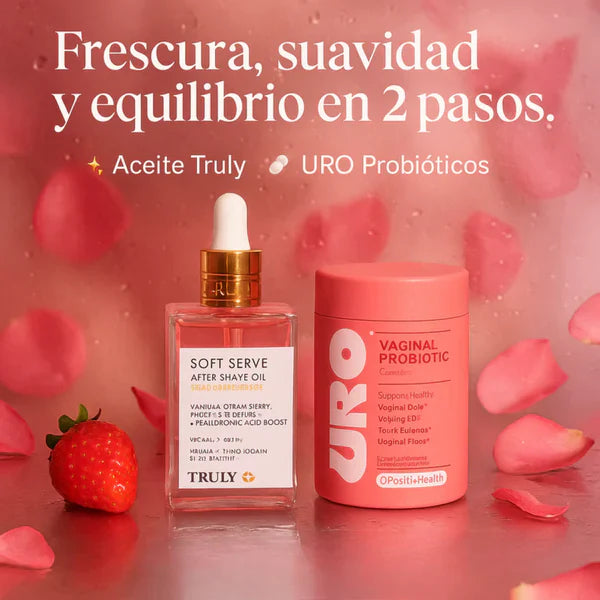 URO PROBIÓTICOS VAGINALES + ACEITE TRULY COMBO ORIGINAL IMPORTADO || CUIDADO COMPLETO PARA TU ZONA ÍNTIMA