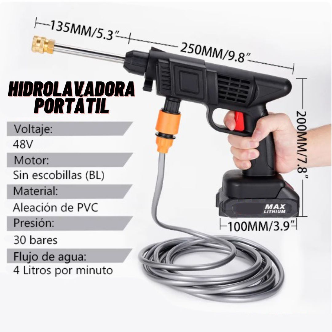 SuperWash® - HIDROLAVADORA PROFESIONAL INALAMBRICA DE ALTA PRESION