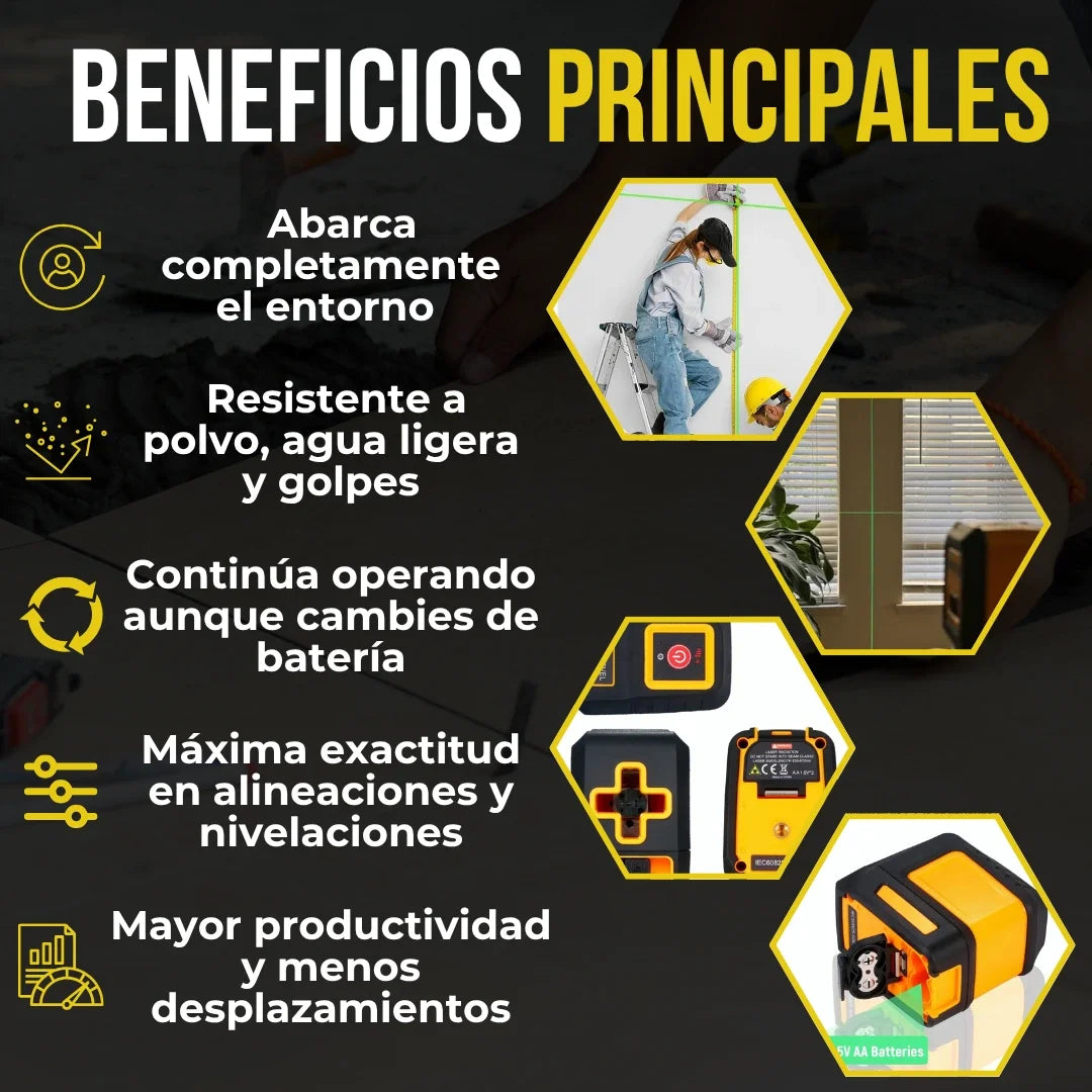 Nivelador Láser Autonivelante™ – Precisión profesional en segundos 🔧
