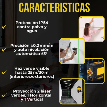 Nivelador Láser Autonivelante™ – Precisión profesional en segundos 🔧