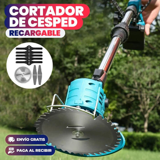 CORTADORA PODADORA DE CÉSPED RECARGABLE