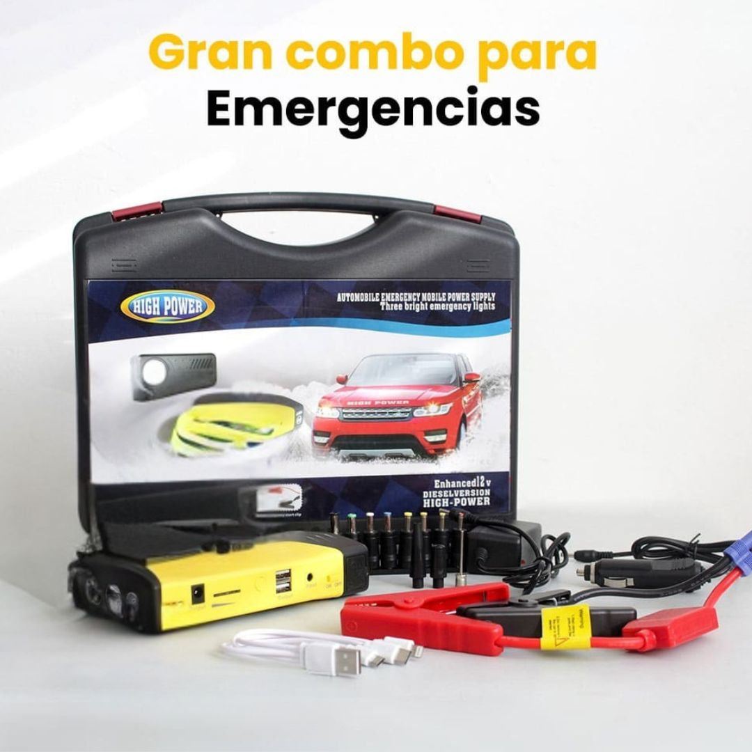 Iniciador de Batería PowerBank + Linterna de Emergencia 3 en 1 🚗🔋💡