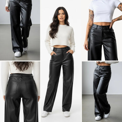 Pants de Cuero Oversize – El Básico Moderno que Combina con Todo