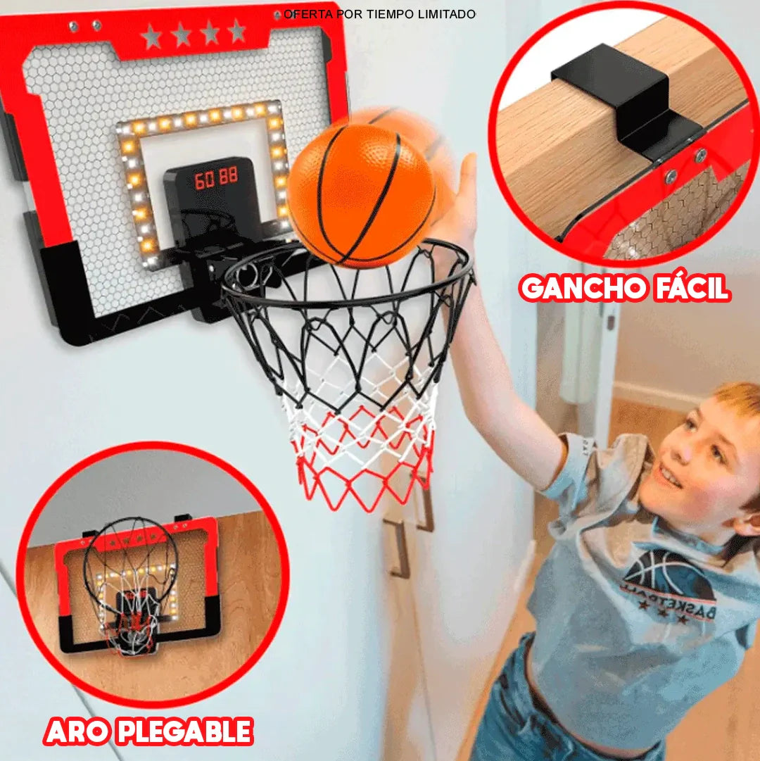Mini Cesta de Basket Portátil – Convierte cualquier puerta en una mini cancha lista para jugar