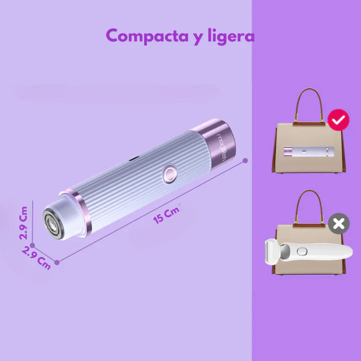 GlowSkin® Recortadora profesional 2 en 1 para el bikini y el vello facial