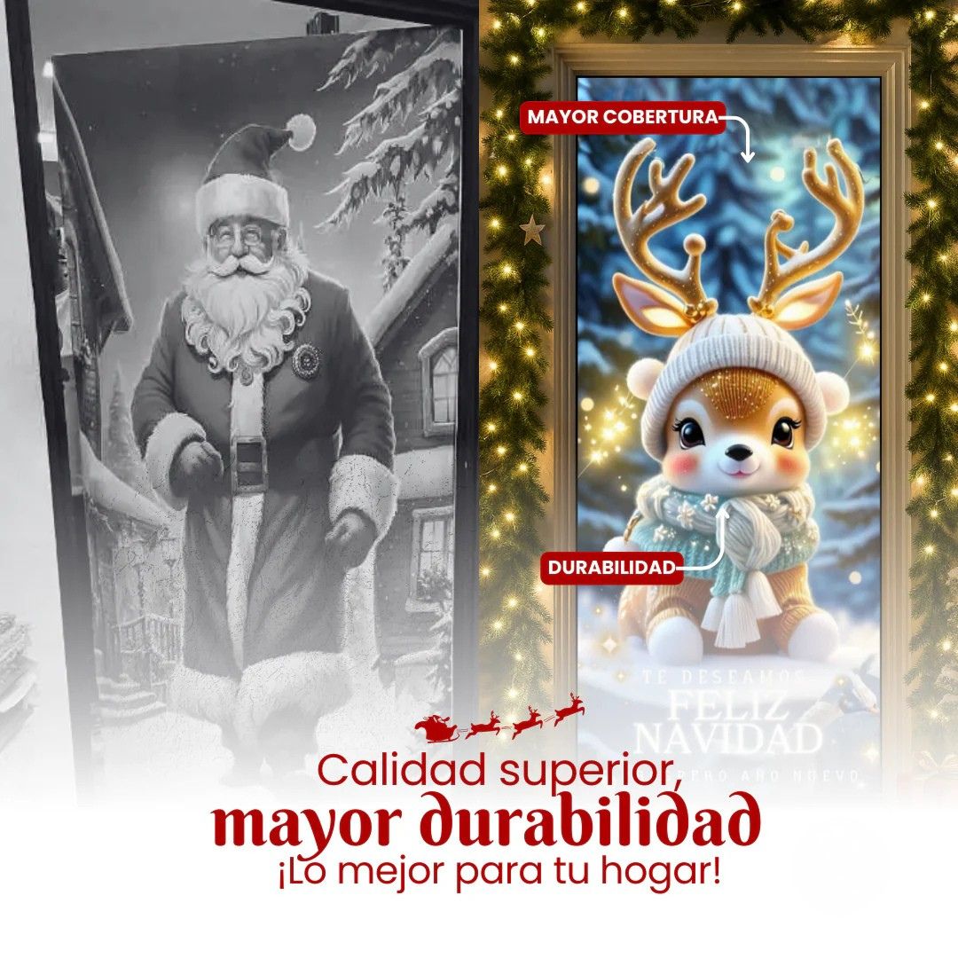 Fundas navideñas para puertas 🚪🎅