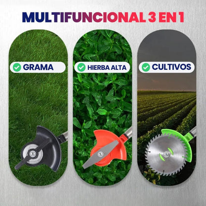 CORTADORA PODADORA DE CÉSPED RECARGABLE