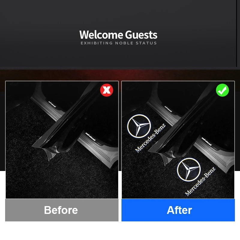 LogoLuz® LUZ DE LOGO PARA PUERTA DE CARRO x  2 unidades