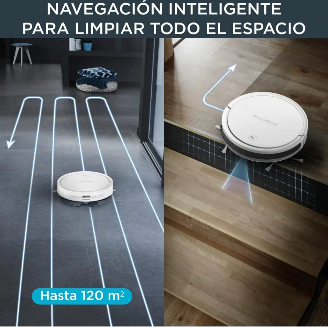 Cleanme® Aspiradora Robot con Base de carga y aseo.