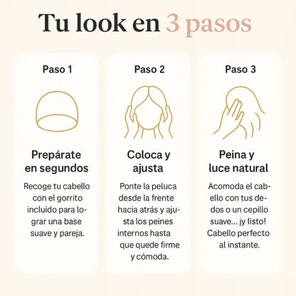 Peluca Seda asiatica - Estilo Elegante sin Esfuerzo