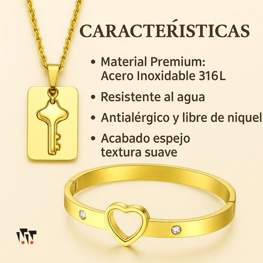 Set de Joyería TRUE LOVE™ – Brillo que Acompaña tu Estilo