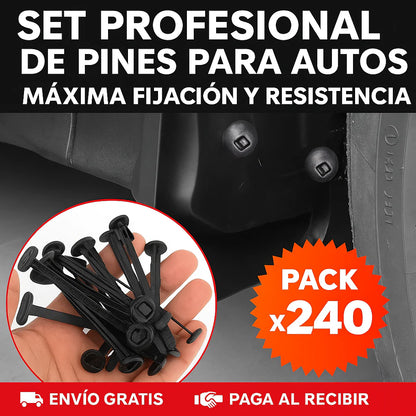 Set Profesional de pines para autos || Máxima Fijación y Resistencia