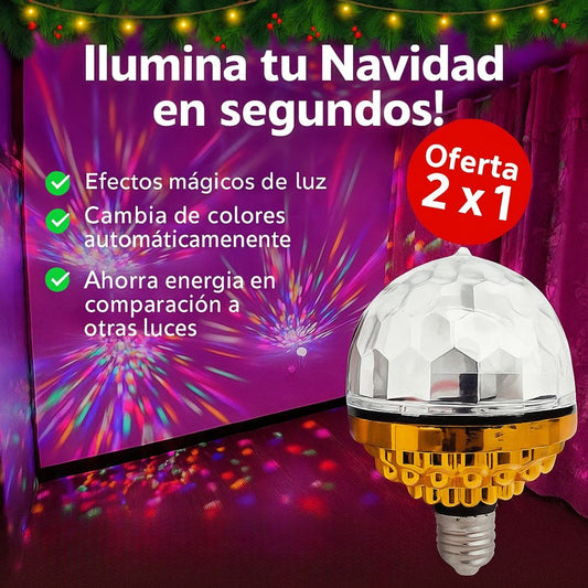 🎄 Bombillas LED Giratorias – Mega Combo 2 Unidades