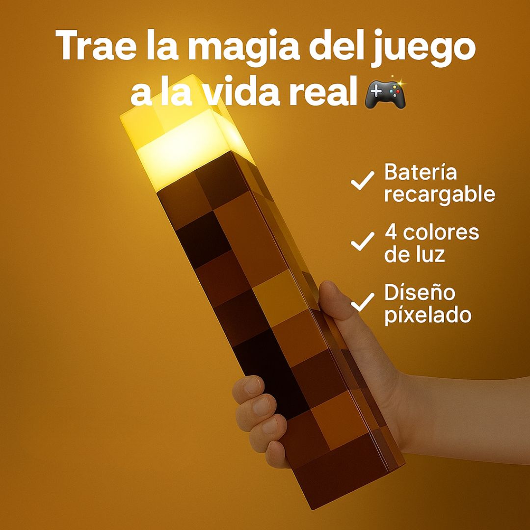 Lumicraft – Antorcha Mágica Estilo Minecraft