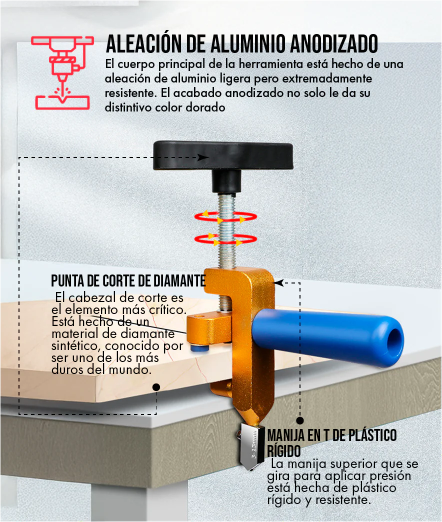 TileCut Pro™ – Corta Azulejos, Vidrio y Cerámica sin Esfuerzo ni Astillas