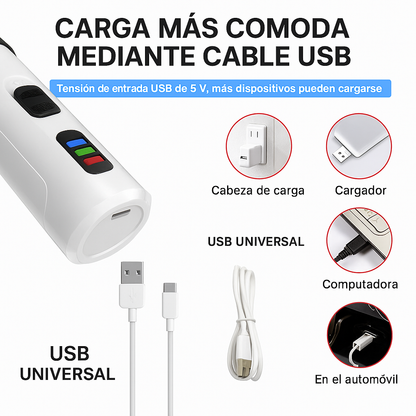 SilentGrind Pro® Amoladora de uñas eléctrica recargable por USB para mascotas