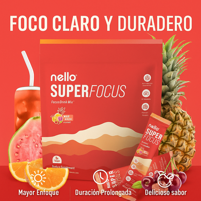 SUPERFOCUS™ – Enfoque y Energía Limpia en Cada Vaso