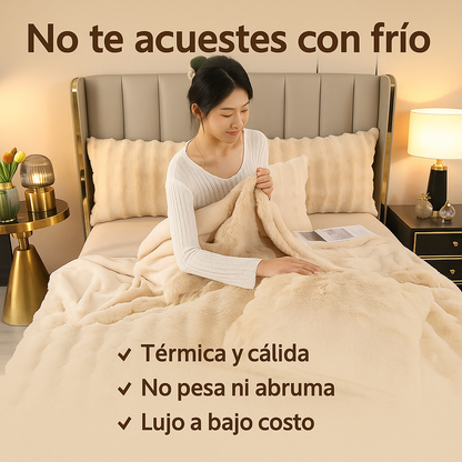 Cobija piel de conejo