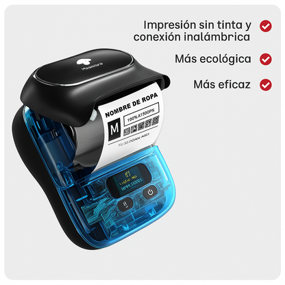 Phomemo® M110 – Mini impresora + 4 Rollos Gratis | Etiqueta como un profesional, no necesita tinta.