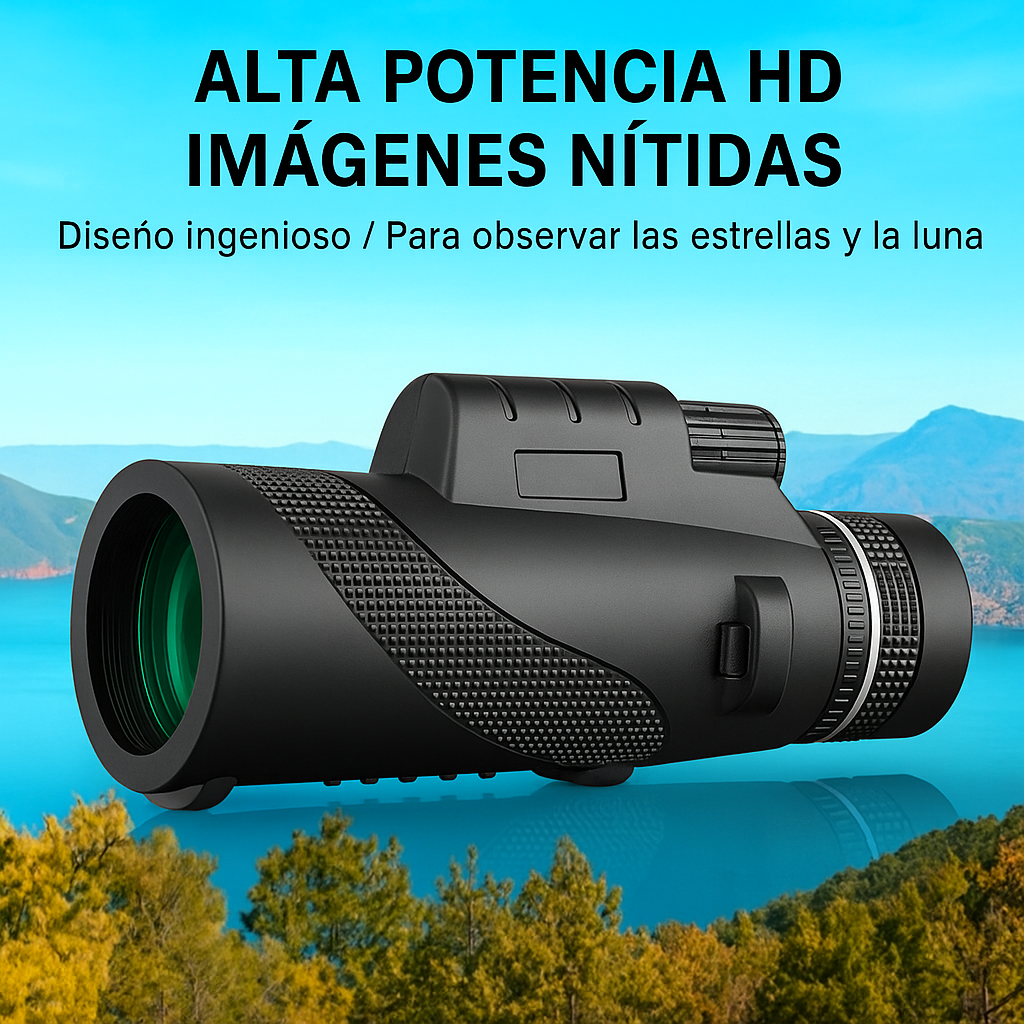 VISIONIC® Telescopio monocular con zoom de 100x