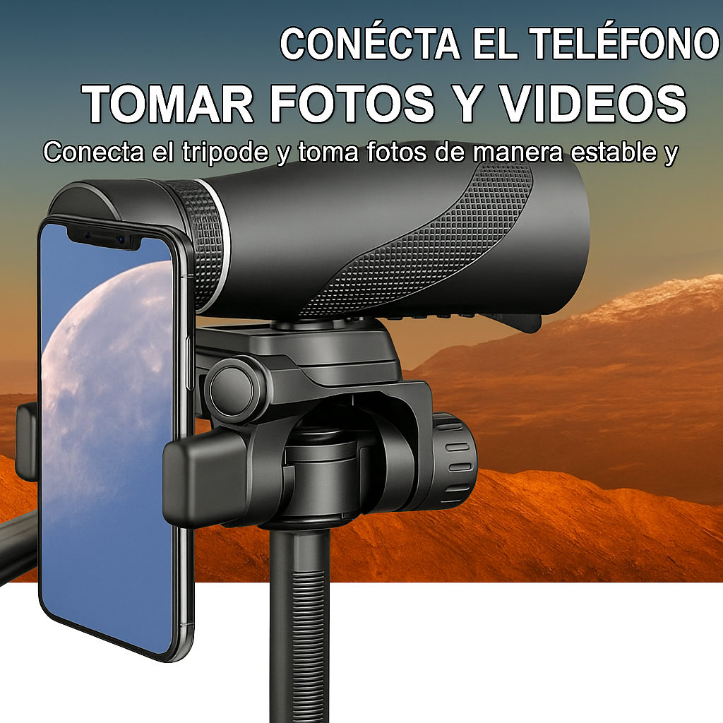 VISIONIC® Telescopio monocular con zoom de 100x
