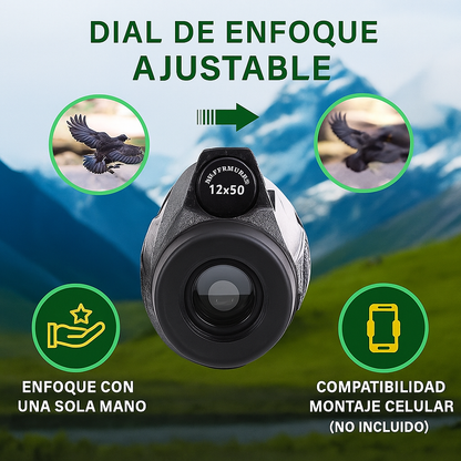VISIONIC® Telescopio monocular con zoom de 100x