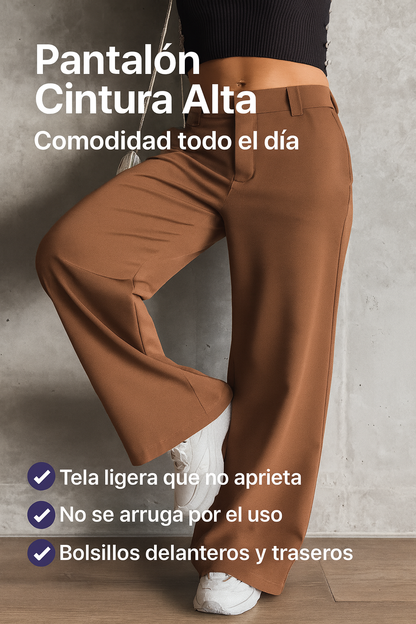 Pantalón Cintura Alta – Comodidad Todo el Día