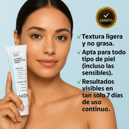 NIDA™️ – Crema Coreana con Niacinamida y Péptidos, Ilumina, Hidrata y Rejuvenece tu Piel