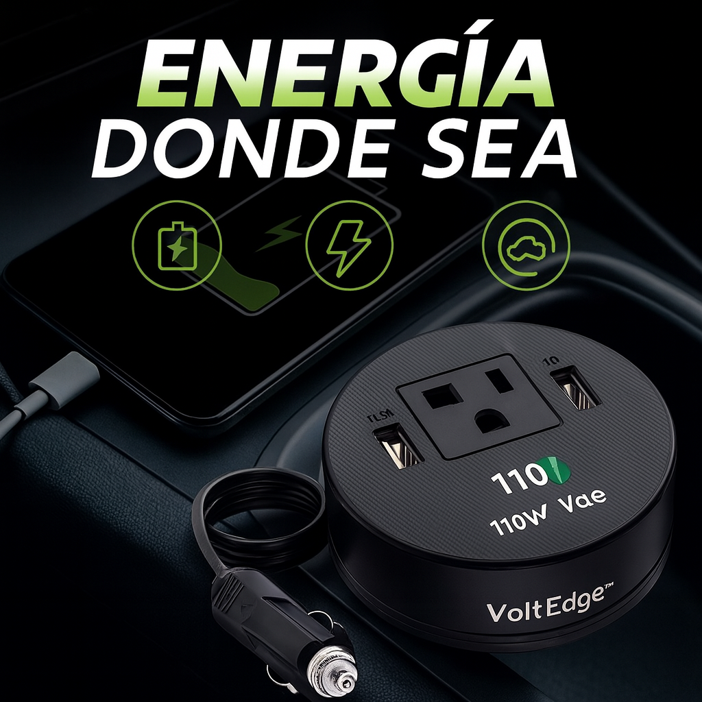 Inversor Multitoma VoltEdge 220 Pro™ | Convierte la energía de tu carro en 110 V reales