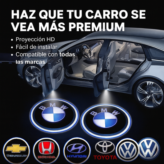 LogoLuz® LUZ DE LOGO PARA PUERTA DE CARRO x  2 unidades