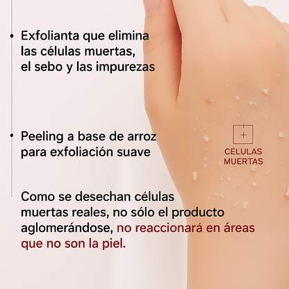 Drmelaxin Ampolla Rice Black Rice - Exfoliación suave para revelar piel luminosa