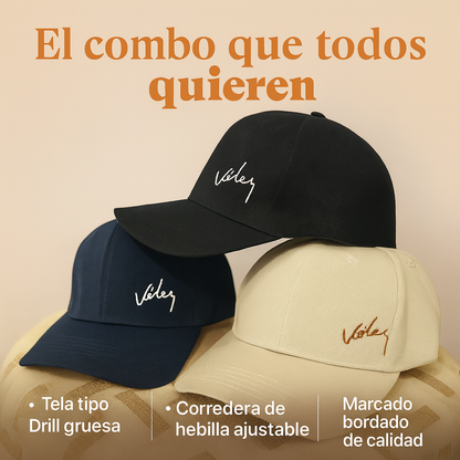 Combo 3x1 Gorras Bordado - El combo que te resuelve el look del día
