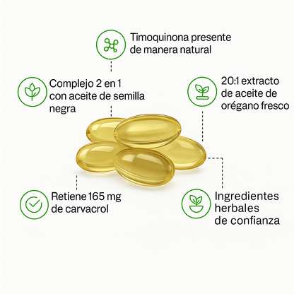 MicroElements  - Cápsulas blandas de aceite de orégano Importadas (300 cápsulas)