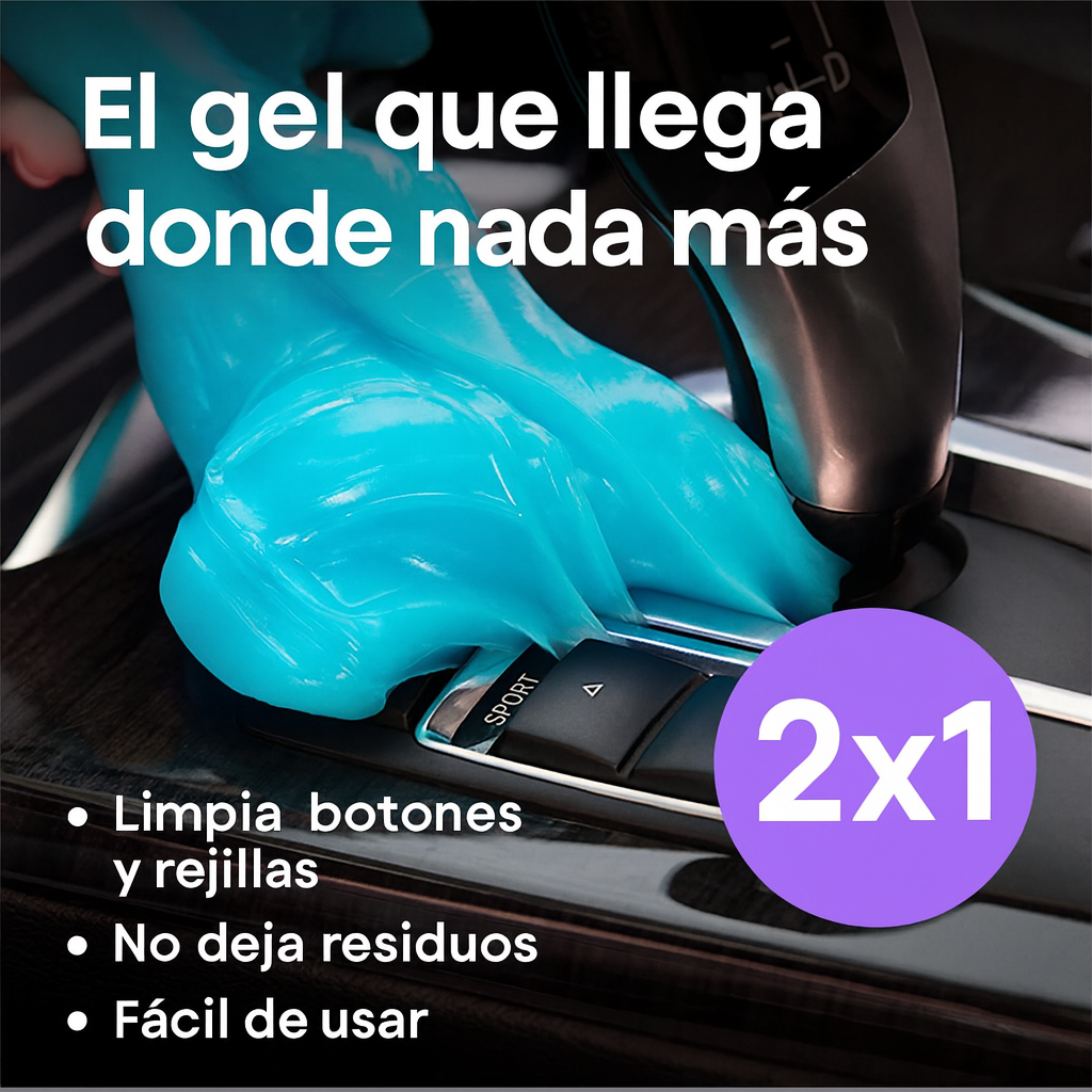 Gel Limpiador Premium para Rincones Difíciles — Limpieza rápida - 2 unidades.