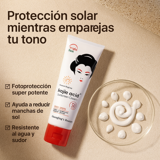 Protector Solar Ácido Kójico SPF 50 – Protección + Tono Uniforme Todos los Días