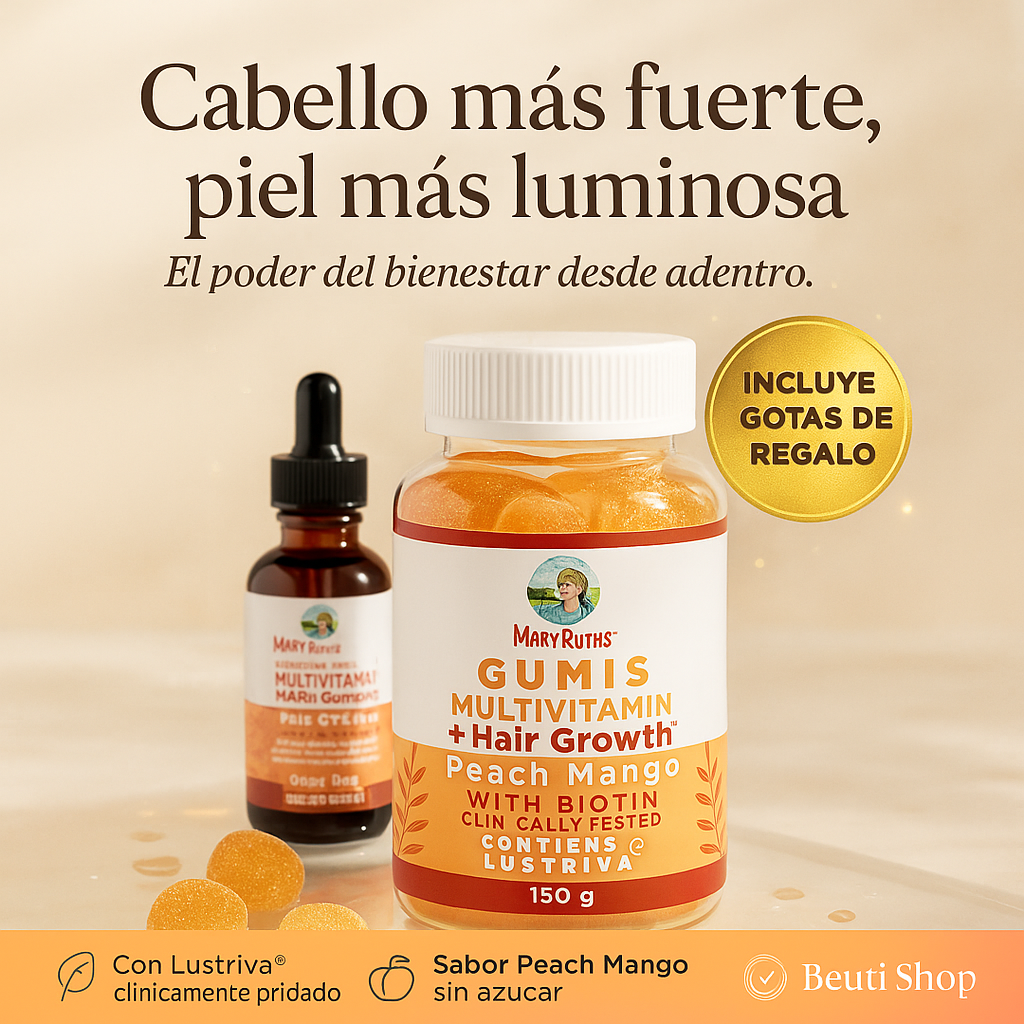 Gomitas multivitamínicas para el crecimiento del cabello