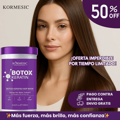 💖 Combo Capilar Botox Kormesic — Cabello suave, brillante y sin frizz desde la primera aplicación.