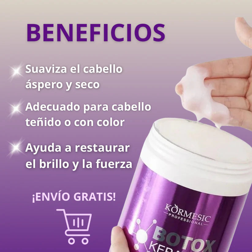 💖 Combo Capilar Botox Kormesic — Cabello suave, brillante y sin frizz desde la primera aplicación.