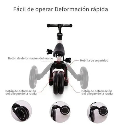 Triciclo 3 en 1 SportX – El producto que crece al ritmo de tu hijo