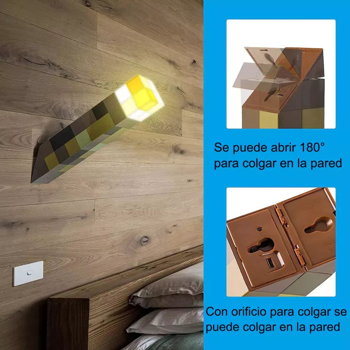 Lumicraft – Antorcha Mágica Estilo Minecraft