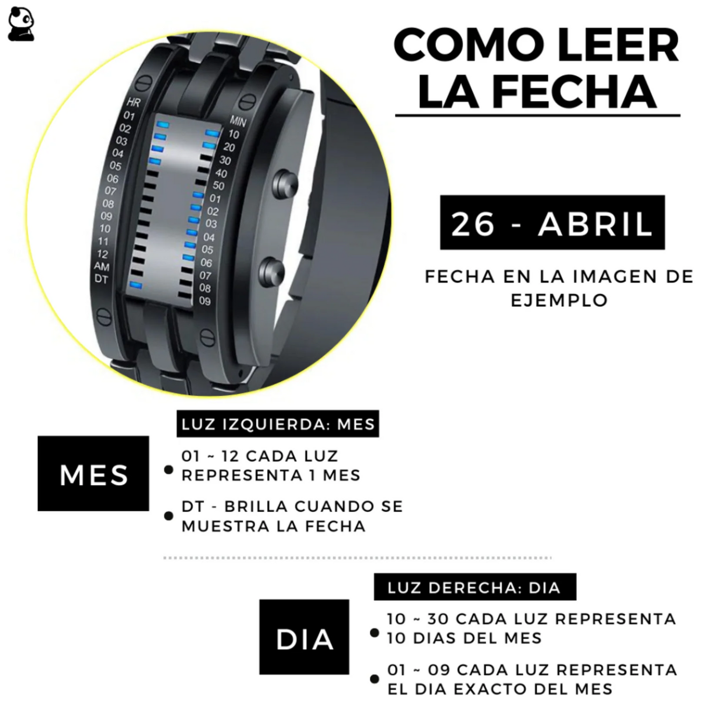 Reloj Binario LED Futurista - único, moderno y lleno de personalidad.