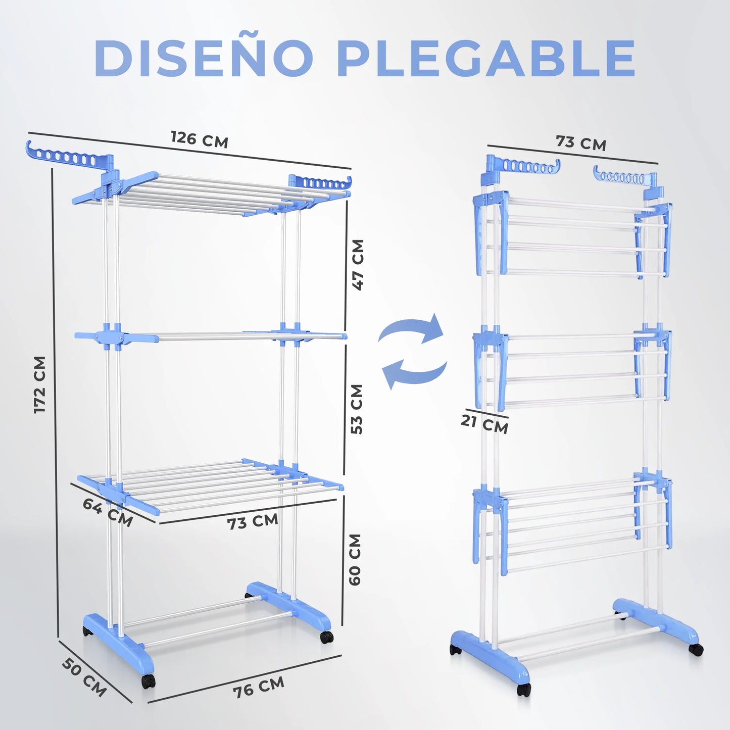 TendeX™ Seca más ropa, en menos espacio.