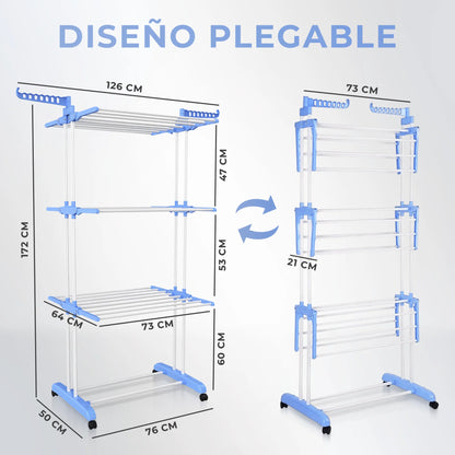 TendeX™ Seca más ropa, en menos espacio.