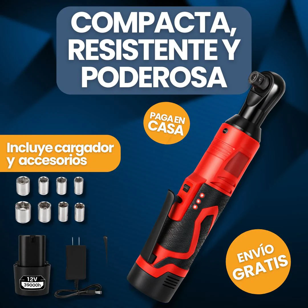 LLAVE TRINQUETE ELÉCTRICA + POTENCIA, RAPIDEZ Y COMODIDAD