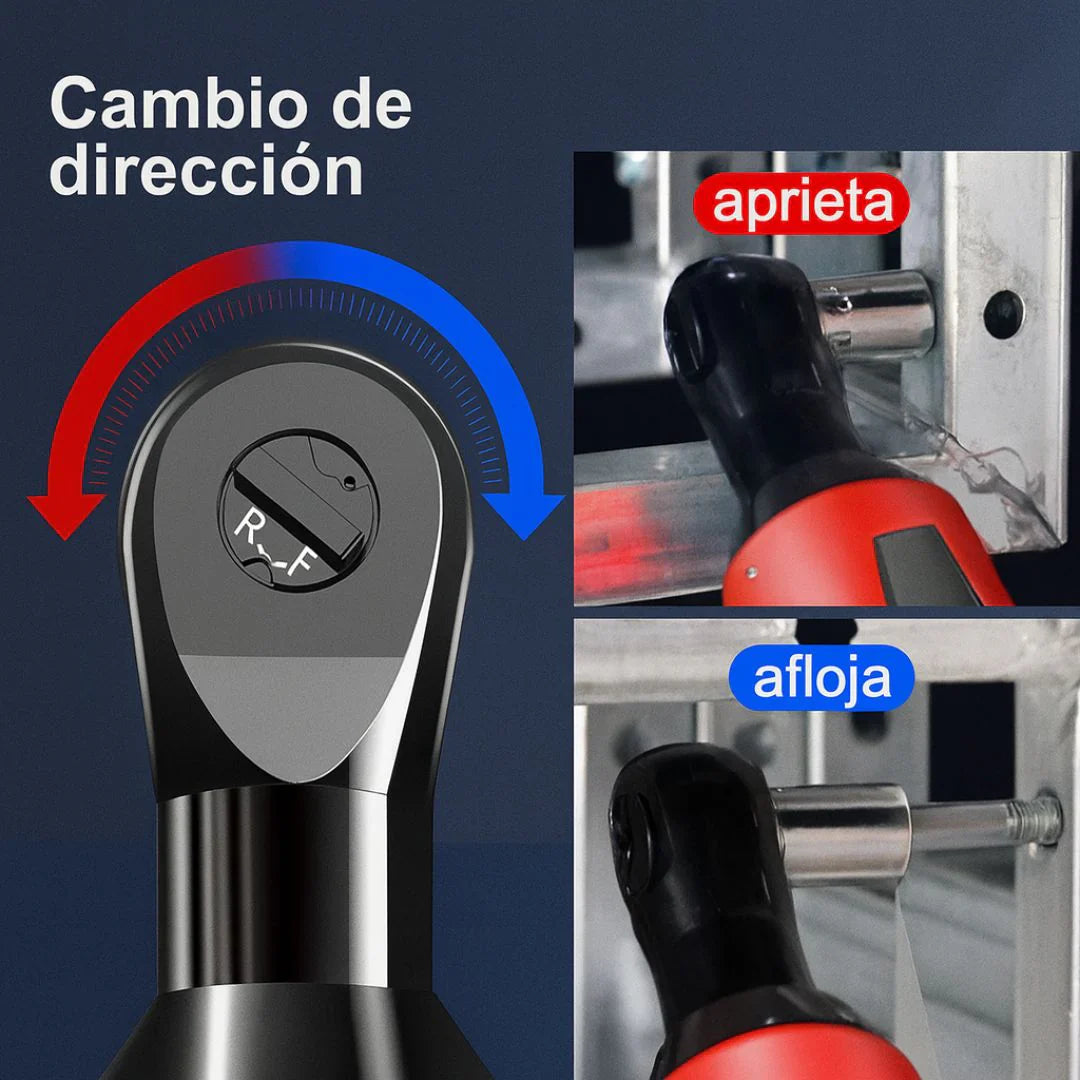 LLAVE TRINQUETE ELÉCTRICA + POTENCIA, RAPIDEZ Y COMODIDAD