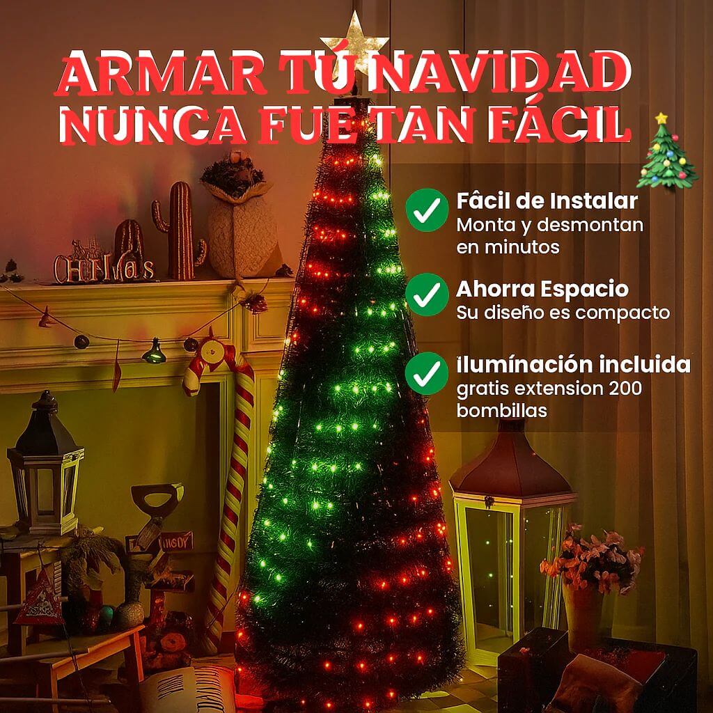 MagicTree® – Árbol Navideño Plegable Instantáneo